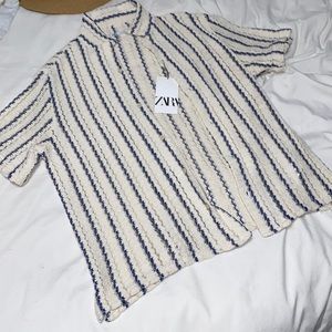 Zara mens button up shirt